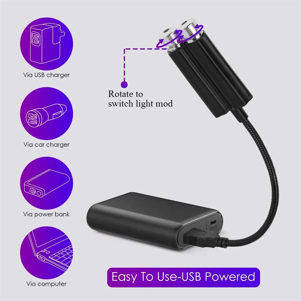 USB Galaxy Star Projector Light